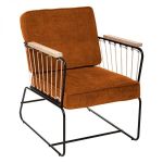 Fotel Retro wire bursztyn 1