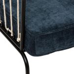 Fotel Retro wire niebieski 3