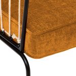 Fotel Retro wire ochra 3
