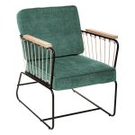 Fotel Retro wire zielony 1