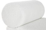Fotel w stylu Japandi Teddy Boucle biały - Item International 3