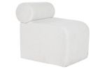 Fotel w stylu Japandi Teddy Boucle biały - Item International 1
