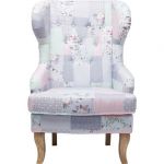 Fotel Wing Chair patchwork Powder Promo  - Kare Design 2
