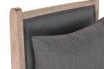 Fotel wypoczynkowy drewniany z poduszką antracytowy 5