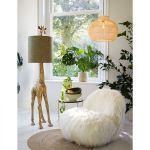 Fotel Yeti z futerkiem biały - Light & Living 12