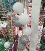 Girlanda świetlna Cotton Balls 10 led kolekcja glamour   3