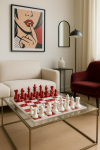 Gra w szachy z figurami Pop Art red - J-Line 2
