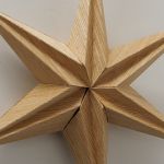 Gwiazda dekoracyjna Boho efekt drewna 30cm - Boltze 2