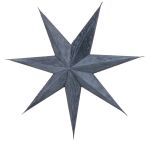 Gwiazda dekoracyjna velvet szara 1