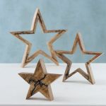 Gwiazdy dekoracyjne z drewna mango - Boltze 2