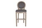Hoker krzesło barowe Louis Blanche dark grey  - Item International 2