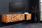 Komoda Alpine Stone Finish szafka wisząca RTV pod TV drewno sheesham - Invicta Interior 5