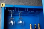 Komoda barek Container Globetrotter 180 cm sejf niebieski - Invicta Interior 6