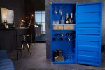 Komoda barek Container Globetrotter 180 cm sejf niebieski - Invicta Interior 4