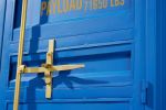 Komoda barek Container Globetrotter 180 cm sejf niebieski - Invicta Interior 9