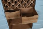 Komoda barek na wino Container niebieska  - Item International 5