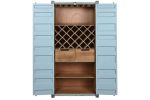 Komoda barek na wino Container niebieska  - Item International 4