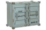 Komoda barek na wino Container niebieska 77 cm  - Item International 2