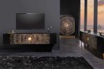 Komoda barek na wino Golden Sunset drewniana mango - Invicta Interior 13