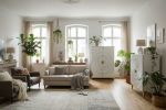 Komoda barek na wino Golden Sunset drewniana mango biała - Invicta Interior 3