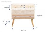 Komoda boho Cepelia z frędzlami 3 szuflady  - Item International 8