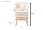 Komoda boho Cepelia z frędzlami słupek - Item International 6