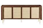 Komoda Capri drewno mango rattan - Item International 1