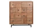 Komoda drewniana 87 cm Geometric 3D  - Item International 1