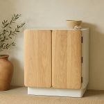 Komoda drewniana barek na wino Flow Wood - Item International 1