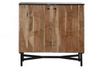 Komoda drewniana barek na wino Wave z marmurowym blatem - Item International 1