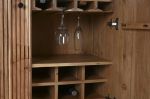Komoda drewniana barek na wino Wave z marmurowym blatem - Item International 5