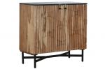 Komoda drewniana barek na wino Wave z marmurowym blatem - Item International 2