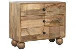 Komoda drewniana Bubble z szufladami na nogach kulach - Item International 2