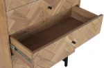 Komoda drewniana Chevron 5 szuflad 5