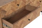 Komoda drewniana Chevron 6 szuflad - Item International 5