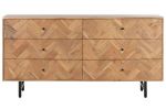 Komoda drewniana Chevron 6 szuflad - Item International 1