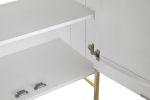 Komoda drewniana Diamond biała - Item International 5