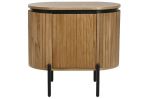 Komoda drewniana Elegant szafka nocna z lamelami - Item International 1