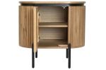 Komoda drewniana Elegant szafka nocna z lamelami - Item International 4