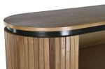 kat.II Komoda drewniana Elegant witryna z lamelami - wady fabryczne - Item International 9