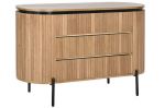 kat.II Komoda drewniana Elegant z lamelami 3 szuflady 2