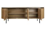 Komoda drewniana Elegant z lamelami  - Item International 4