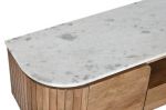 Komoda drewniana Grace RTV z marmurowym blatem 145x48 cm - Item International 7