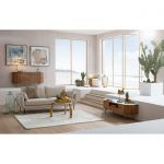 Komoda drewniana Grace RTV z marmurowym blatem 145x48 cm - Kare Design 2