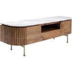 Komoda drewniana Grace RTV z marmurowym blatem 145x48 cm - Kare Design 5