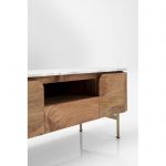 Komoda drewniana Grace RTV z marmurowym blatem 145x48 cm - Kare Design 10