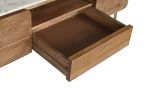 Komoda drewniana Grace RTV z marmurowym blatem 145x48 cm - Item International 6