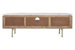 Komoda drewniana Grace RTV z marmurowym blatem 145x48 cm - Item International 4