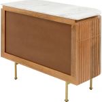 Komoda drewniana Grace z marmurowym blatem 100x78 cm - Kare Design 6