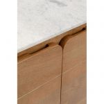 Komoda drewniana Grace z marmurowym blatem 100x78 cm - Kare Design 7